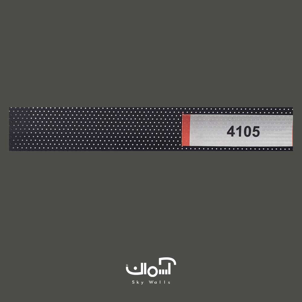 پرده کرکره فلزی پرفراژ مشکی کد 4105 پرده کرکره فلزی پرفراژ ساده کد 4105 - Image 1