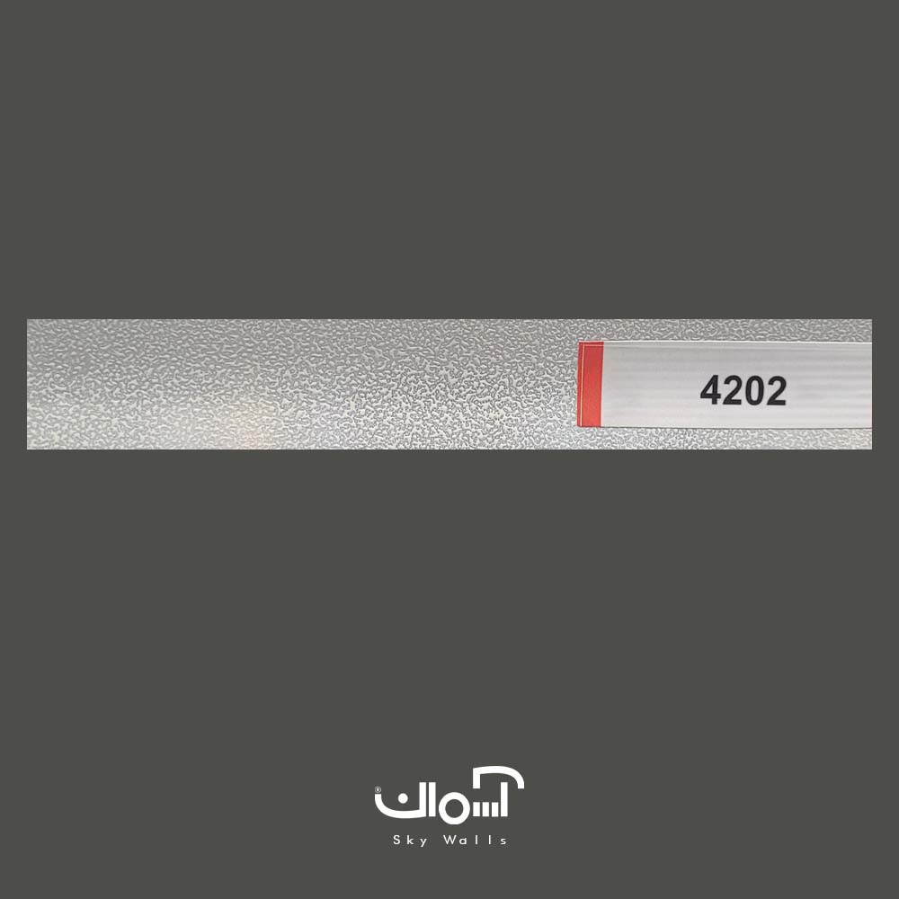 پرده کرکره فلزی چکشی طوسی 4202 پرده کرکره فلزی چکشی طوسی کد 4202 - Image 1