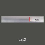 پرده کرکره فلزی چکشی نقره ای کد 4203