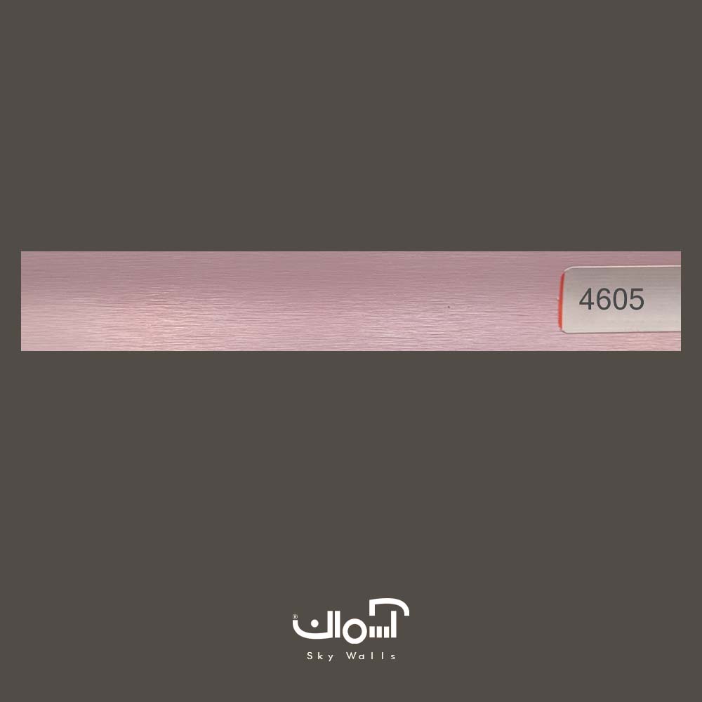 کرکره فلزی افقی براش رنگ صورتی 4605 کرکره فلزی افقی براش صورتی کد 4605 - Image 1