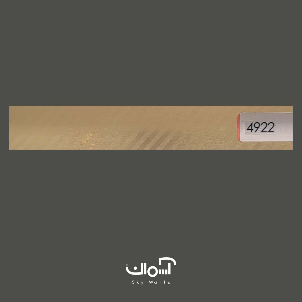 پرده کرکره فلزی افقی راد کد 4922 کرکره افقی فلزی راهدار طلایی روشن کد 4922 - Image 1