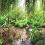 پوستر دیواری جنگل کد 10100400