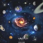 پوستر دیواری کهکشان فضا سیارات کد 10011800