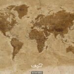 پوستر دیواری نقشه جهان کد 10014000