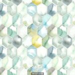 پوستر دیواری اشکال هندسی آبرنگی کد 10014700