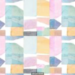 پوستر دیواری اشکال هندسی آبرنگی کد 10014900