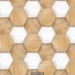 پوستر دیواری هندسی شش ضلعی کد 10015700