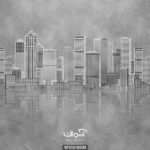 پوستر دیواری طرح شهر و ساختمان کد 10018800