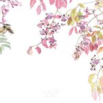 پوستر دیواری طرح گل هنری کد 1718004