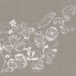 پوستر دیواری کودک نقاشی حیوانات کد 1718017