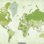 پوستر دیواری نقشه جهان کد 10019300