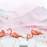 پوستر دیواری فلامینگو کد 10019600