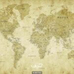 پوستر دیواری نقشه جهان بچگانه کد 10020800