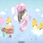 پوستر دیواری اتاق کودک دخترانه کد 10021000