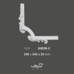 گل گوشه و ابزار قاب بندی نئو کلاسیک