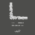 گل گوشه و ابزار قاب بندی آماده کلاسیک پلي اورتان کد D008AK