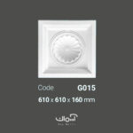 تایل سقفی پلی اورتان کلاسیک مربع