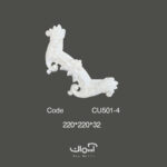 گل گوشه قاب بندی پلی یورتان ایرانی ست 4 سانتی جدید با قیمت مناسب کد CU501-4