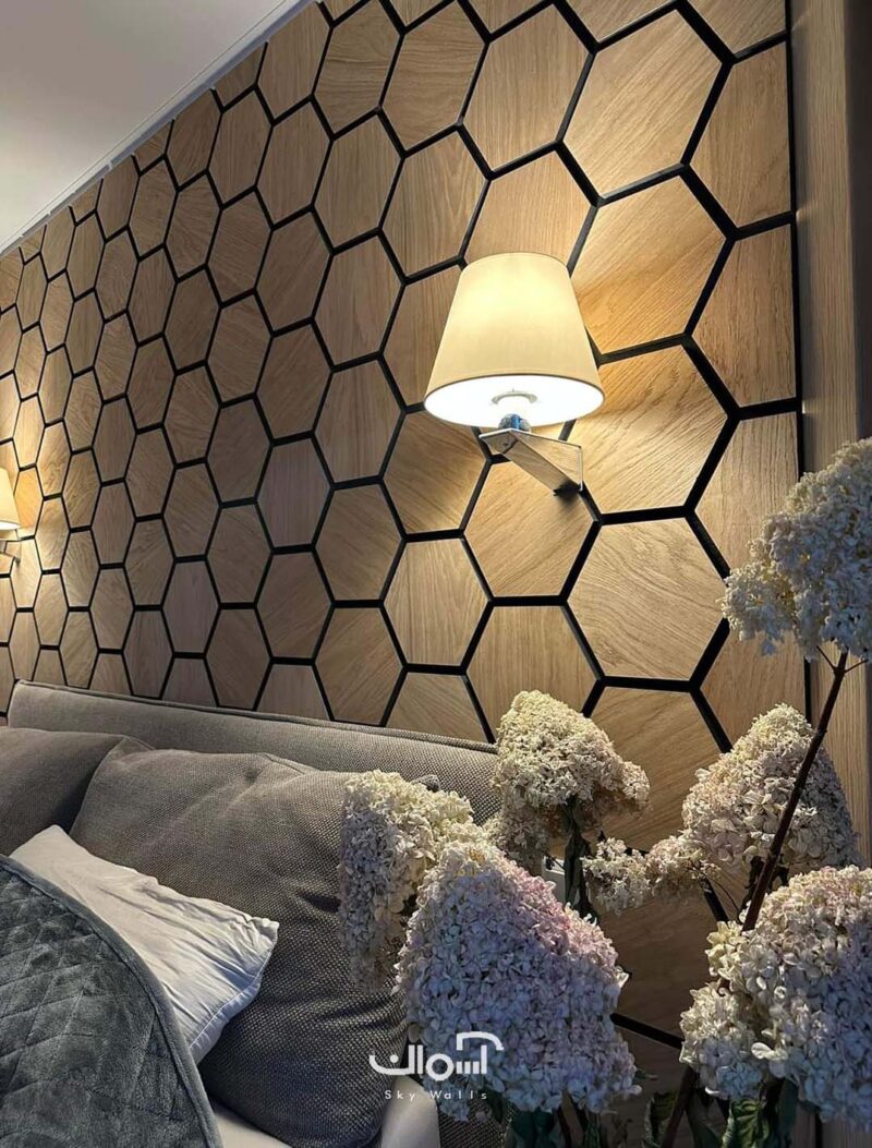 Hexagon Wooden Panel Skywalls1