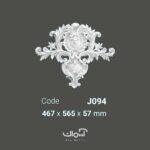 گل کلاسیک وسط قاب بندی پلی یورتان