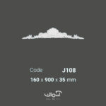 گل کلاسیک وسط قاب بندی پلی یورتان