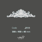 گل نئوکلاسیک وسط قاب بندی پلی یورتان