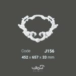 گل کلاسیک وسط قاب بندی پلی یورتان