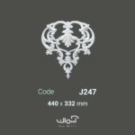 گل کلاسیک وسط قاب بندی پلی یورتان