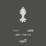 گل وسط قاب بندی پلی یورتان کلاسیک چینی