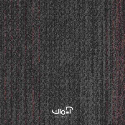 موکت تایل تورنتو کد 159E04 ویلتون کارپت مشکی قرمز