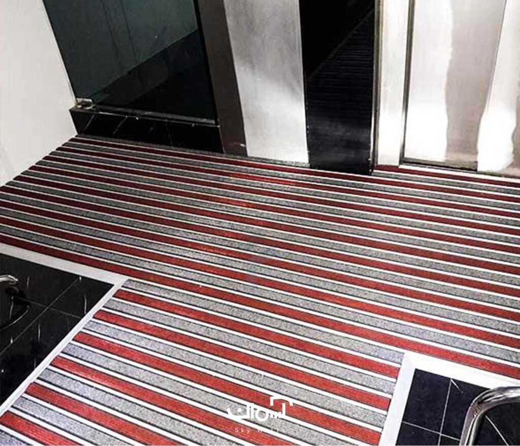 پادری آلومینیومی یک سانتی موکت ایرانی d250<br /> پادری شیاردار آلومینیومی ایرانی موکت