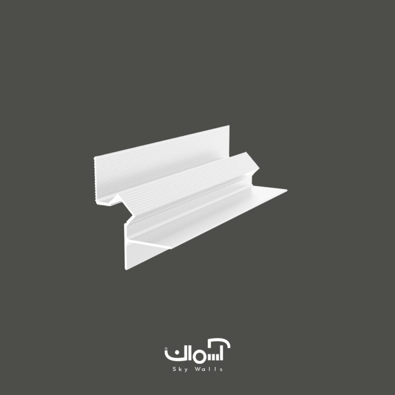 پروفیل چفت کناف TK light 22 + چفت کناف نوری جدید سفید آلومینیومی
