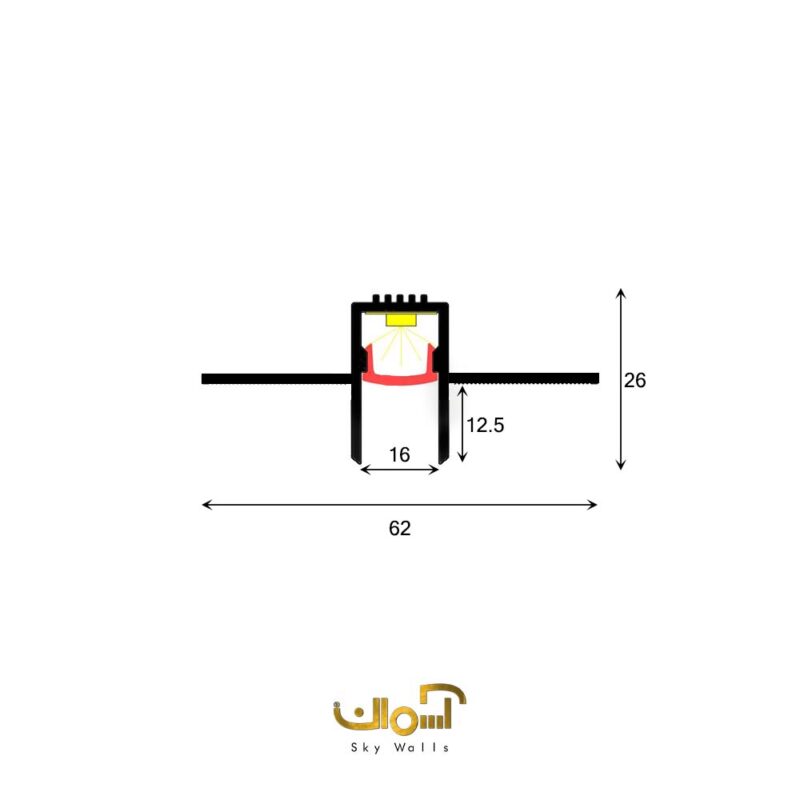 چفت کناف نوری ( میانی ) 1.5 سانتی - Image 3