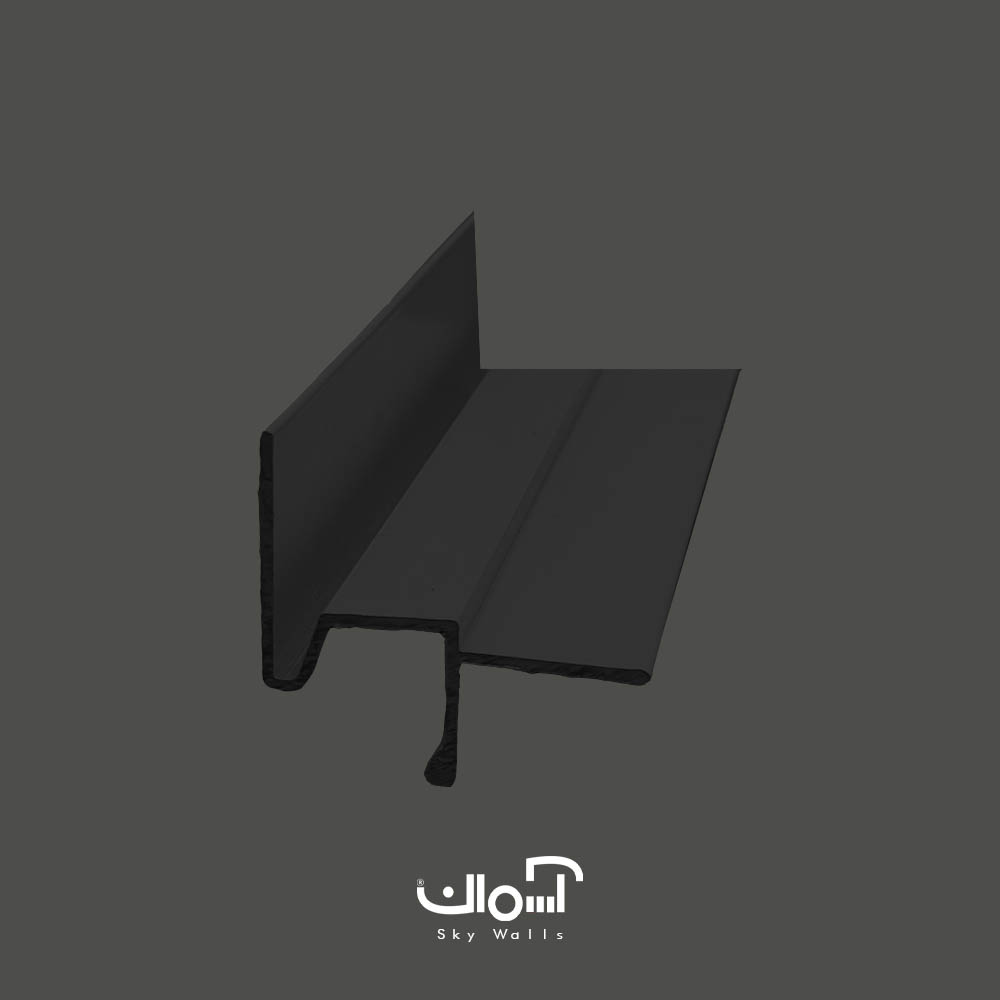 چفت نوری کناف با نور مستقیم و عرض 19 میل و عمق کم رنگ مشکی کد tklight02 Knauf latch KLight 02 SkywallsB1