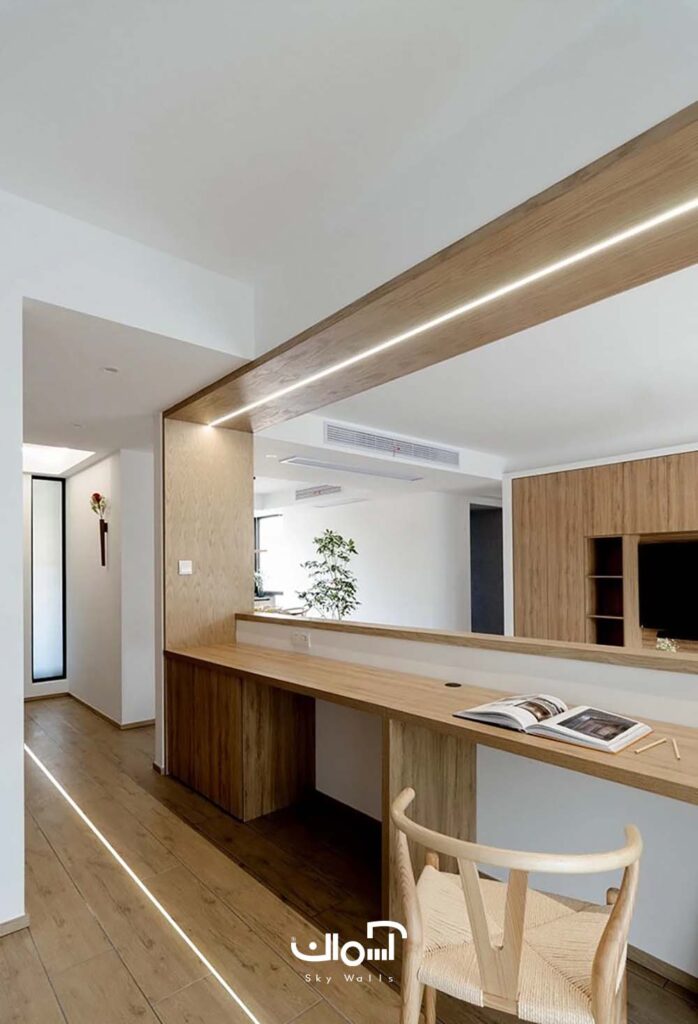 پروفیل لاین نوری توکار عرض 16 میل تک لاین 2 لاین نوری توکار آلومینیومی