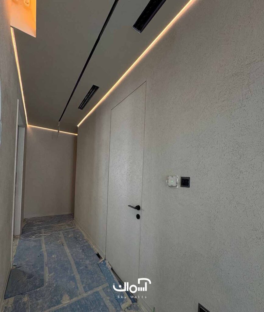 عکس اجرایی از پروفیل چفت کناف سقفی  و نوری جدید