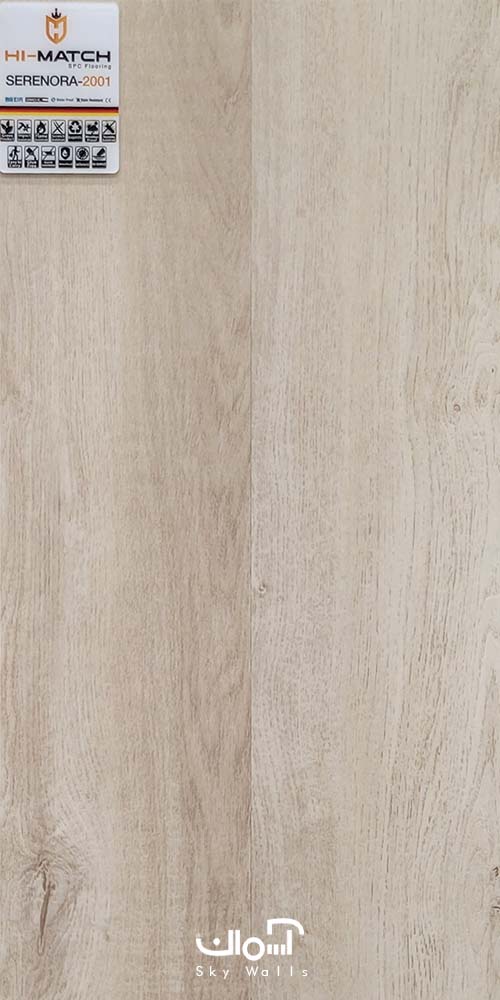 کفپوش ضد آب SPC کرمی کد 2001 Hi match 2001 Skywalls