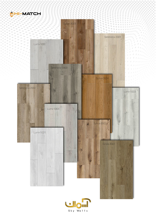 کفپوش SPC برند HIMATCH کد 1002 1 رنگبندی کفپوش SPC برند himatch