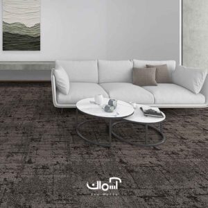 موکت تایل اداری VOGUE سری Galexy کد Venus-504 2 موکت تایل اداری برند Vogue رنگ طوسی تیره برای فضاهای پرتردد اداری و تجاری