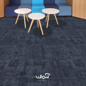 موکت تایل اداری برند Vogue با رنگ سرمه ای الهام گرفته از اورانوس بسیار جذاب برای محیط اداری