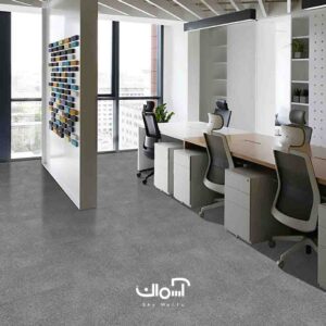 موکت تایلی اداری 50*50 سانتی متر با رنگ طوسی برند Vogue هلندی