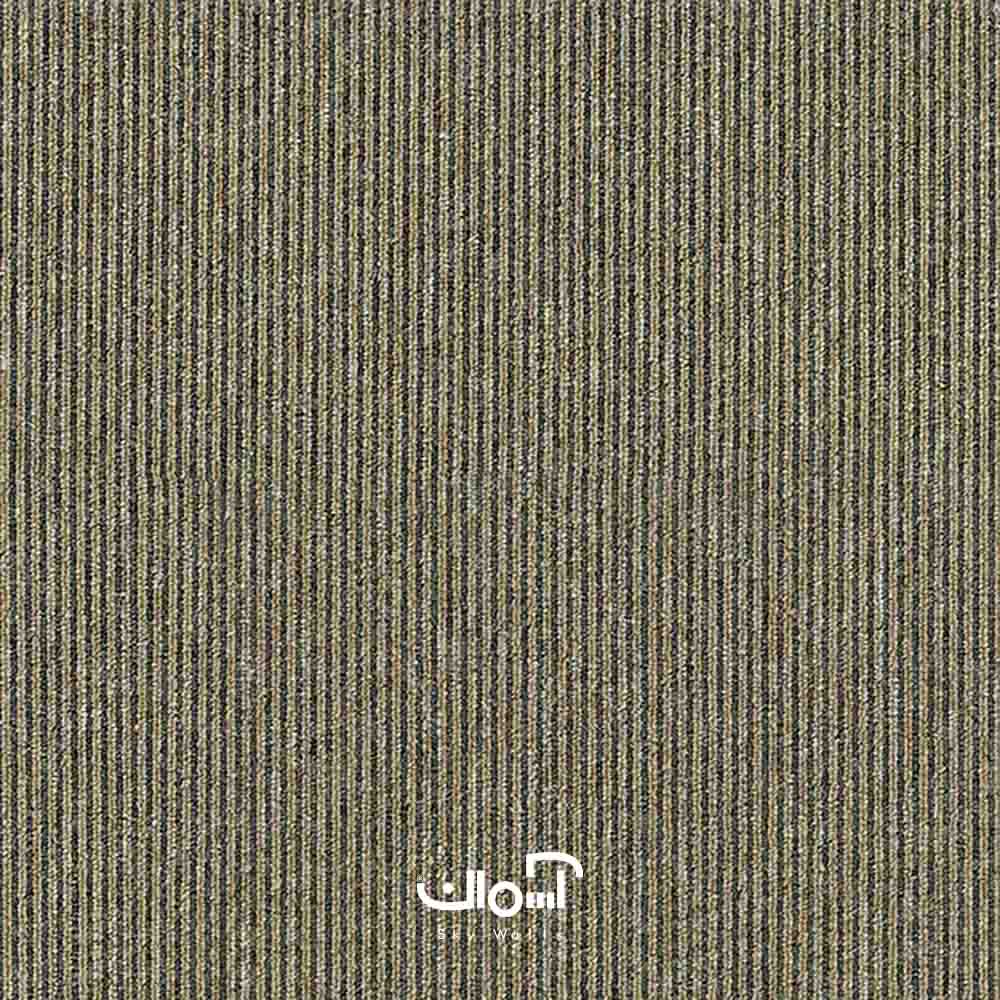 موکت تایلی اداری قهوه ای خط دار موکت تایل اداری VOGUE سری Vista Line کد Sunset 302 - Image 1