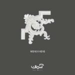 گل گوشه پلی یورتان برای قاب بندی 4 سانتی