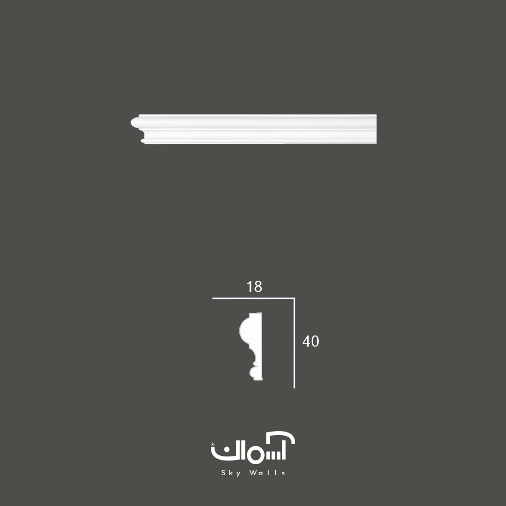 ابزار قاب بندی 4 سانتی پلی یورتان ابزار قاب بندی پلی یورتان 4 سانتی نامتقارن چینی - Image 1