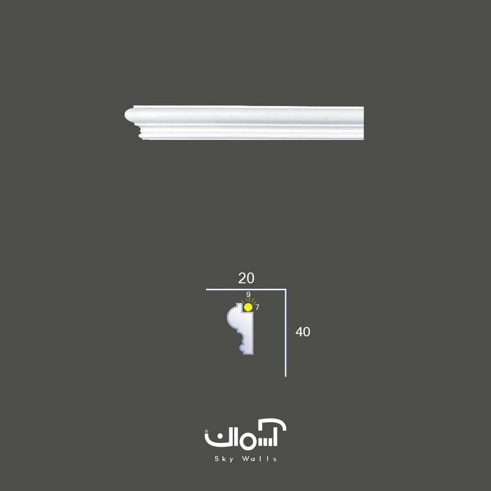 ابزار قاب بندی نوری 4 سانتی پلی یورتان ابزار قاب بندی پلی یورتان 4 سانتی نوری - Image 1