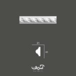 ابزار قاب بندی پلی یورتان 4.1 سانت طرح دار