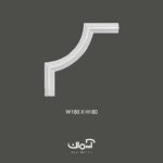 گل گوشه پلی یورتان برای قاب 2.4 سانتی چینی