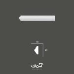 ابزار قاب بندی پلی یورتان 4 سانتی متقارن