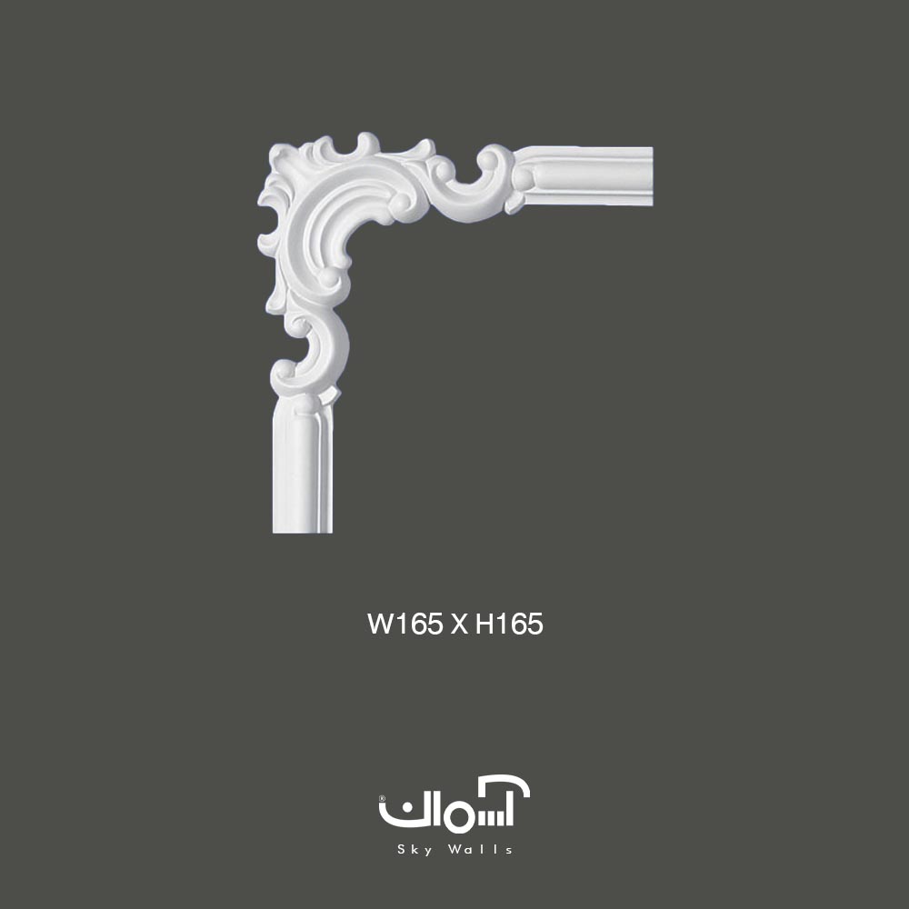 گل گوشه برای قاب 4 سانتی پلی یورتان گل گوشه پلی یورتان برای قاب 4 سانتی وارداتی - Image 1