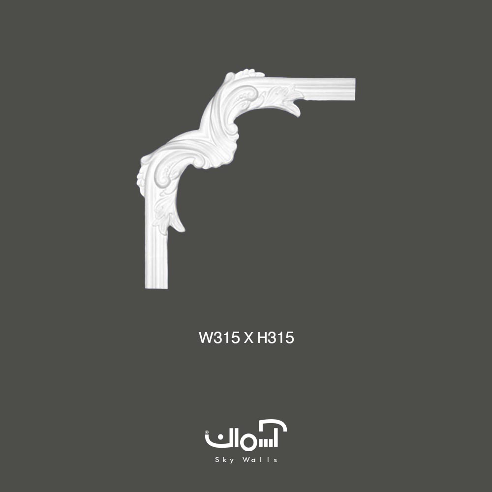 گل گوشه قاب بندی 4 سانتی پلی یورتان گل گوشه پلی یورتان برای قاب 4 سانتی کلاسیک - Image 1